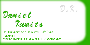 daniel kumits business card